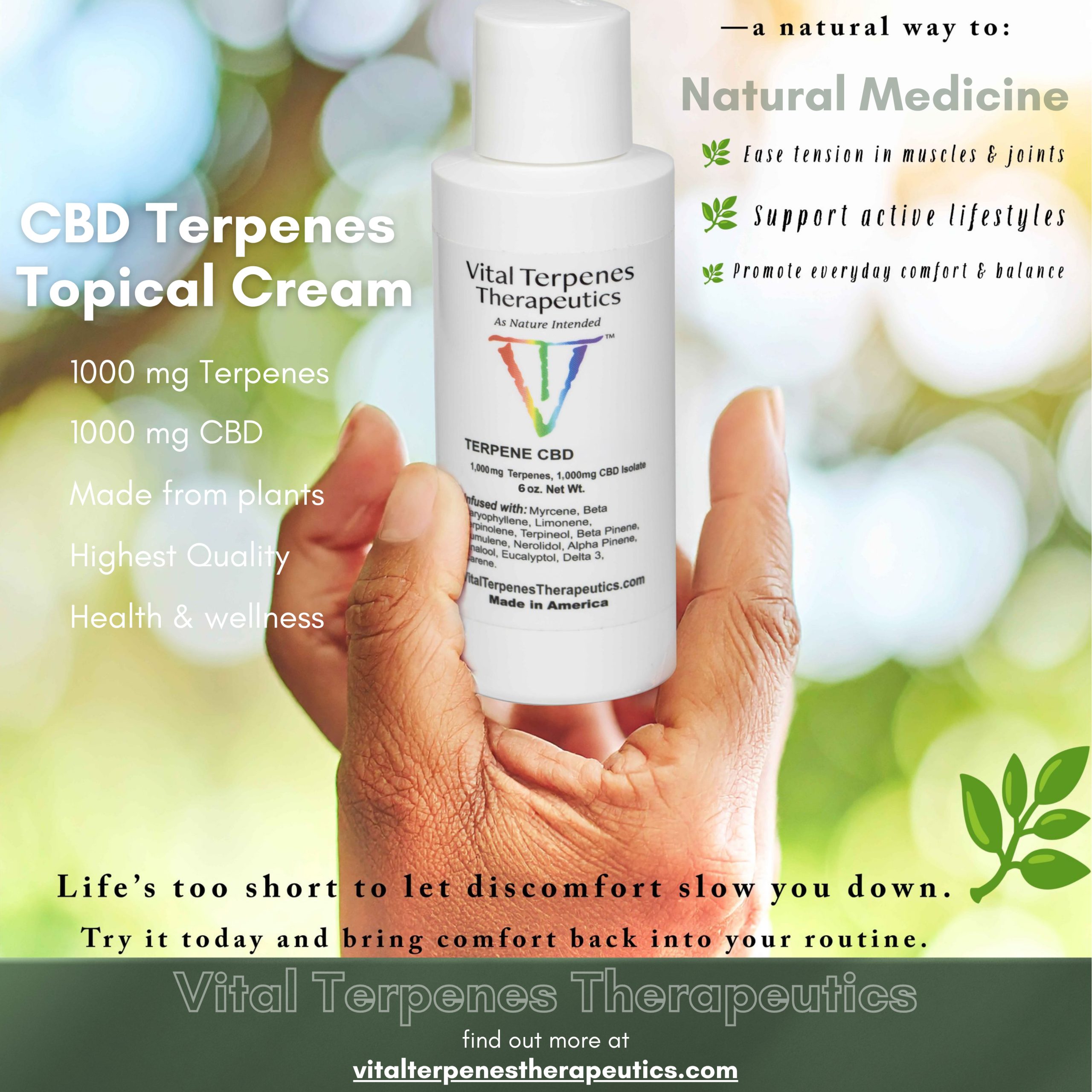 Vital Terpenes Topical Cream