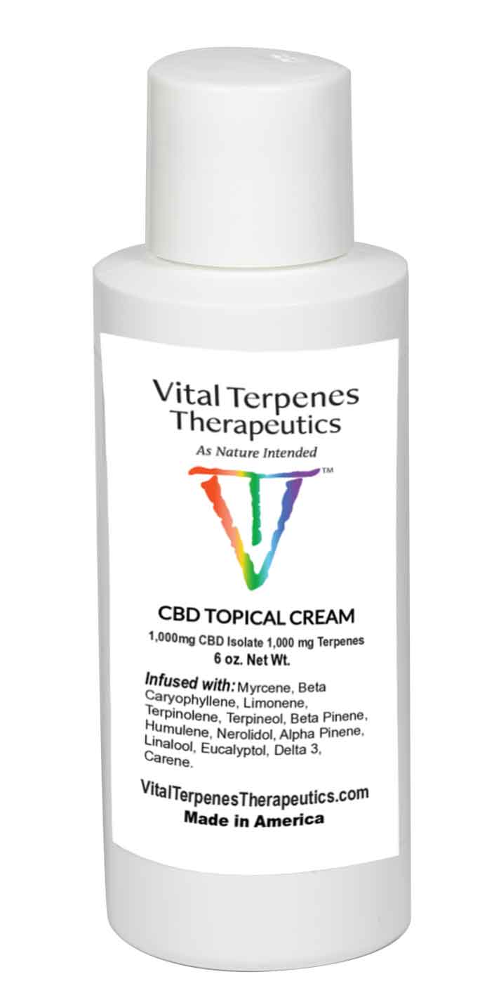 Vital Terpenes CBD Terpenes Topical Cream 6 0z