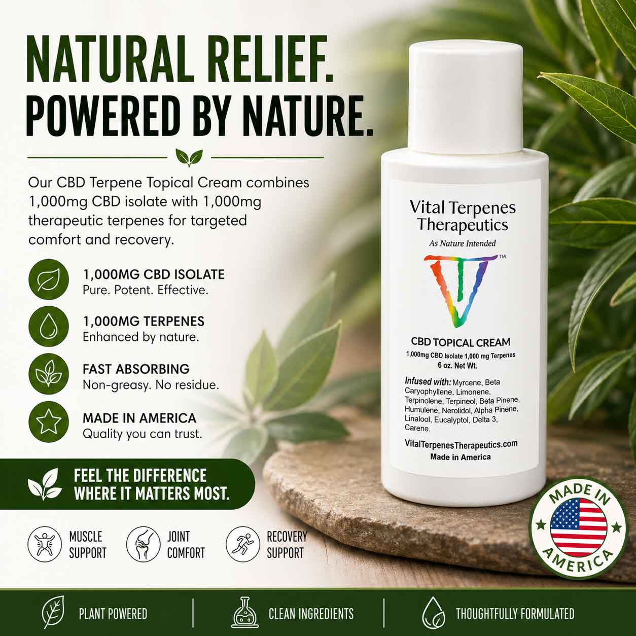 Vital Terpenes Topical Cream